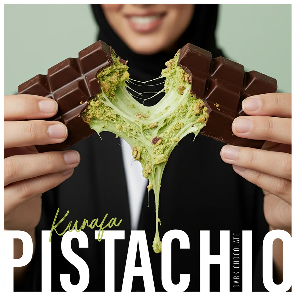 Dark Chocolate Kunafa Pistachio