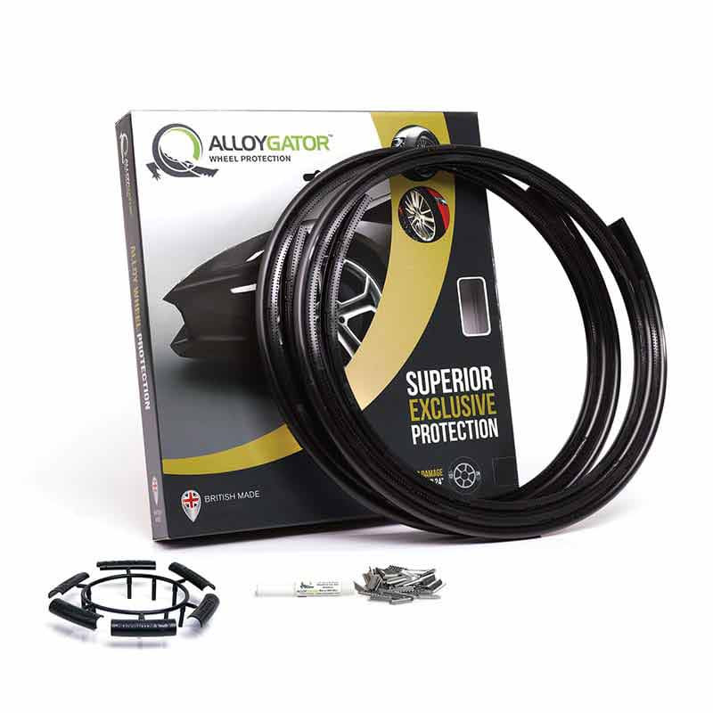 AlloyGator Set of 4 Original Wheel Protectors 12" to 24" (Black)